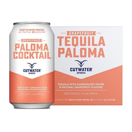 CUTWATER TEQUILA PALOMA 4PK/12OZ CANS