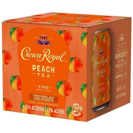 CROWN ROYAL PEACH WHKY COCKTAIL 4PK CANS