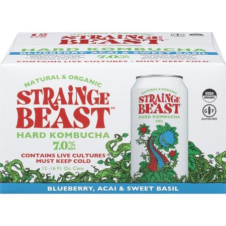 STRAINGE BEAST BLUEBERRY, ACAI & SWEET 6PK/12OZ CANS