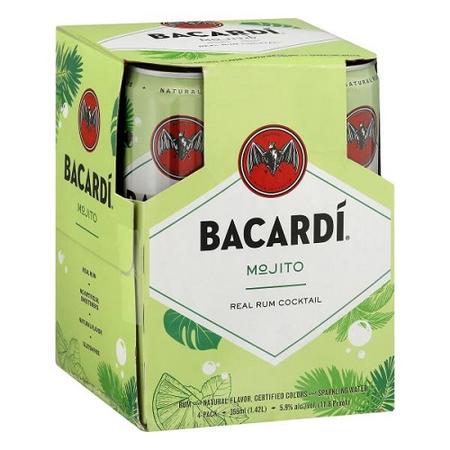 BACARDI MOJITO COCKTAIL CANS 4PACK      