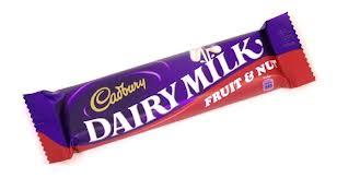  Cadbury Dairy Milk Fruit + Nut Bar 49g