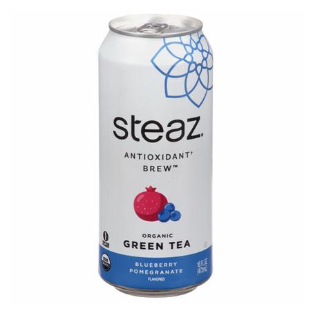 STEAZ ORGANIC GREEN TEA POME BLUEBERY AC