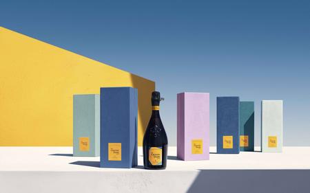 Veuve Clicquot 6x Yellow Trendy Champagne Flutes
