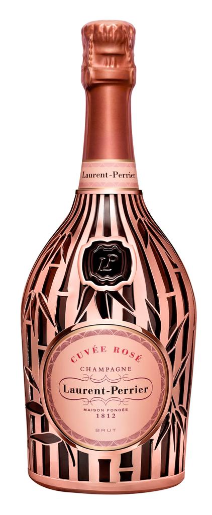 (LIMITED Mel Laurent Perrier CUVEE PERRIER 750ML & | ROSE LAURENT EDITION BAMBOO CAGE) Rose