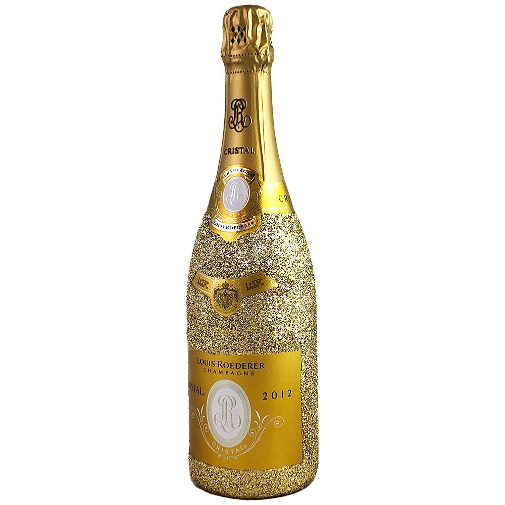 Louis Roederer Cristal Brut with Two Flutes and Gift Box 2008