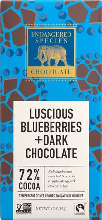 ENDANGERED LUSCIOUS BLUEBERRY DARK CHOCOLATE