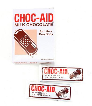CHOC-AID MILK CHOCOLATE BANDAGES