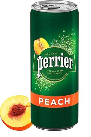 PERRIER SPARKLING MINERAL WATER PEACH 11.15OZ