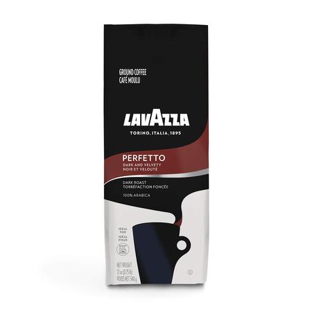 LAVAZZA PERFETTO GROUND COFFEE BEANS 12OZ