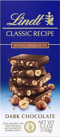 LINDT CLASSIC RECIPE DARK CHOCOLATE HAZELNUT