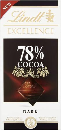 LINDT EXCELLENCE 78% COCOA EXTRA DARK CHOCOLATE