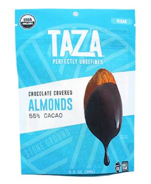 TAZA CHOCOLATE COVERED ALMONDS 3.5 OZ