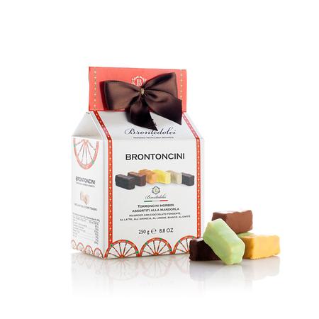 BRONTEDOLCI ASSORTED ALMOND NOUGAT BOX 250G