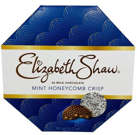 ELIZABETH SHAW MILK CHOCOLATE MINT HONEYCOMB CRISPS 162G