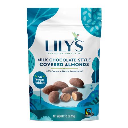 LILY`S MILK CHOCOLATE COVERED ALMONDS 3.5 OZ