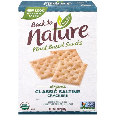 BACK TO NATURE CLASSIC SALTINE CRACKERS 7 OZ