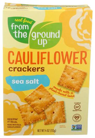 FROM THE GROUND UP SEA SALT CAULIFLOWER CRACKERS 4 OZ