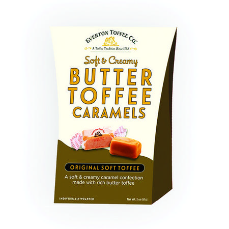 EVERTON BUTTER TOFFEE CARAMELS BOX 2OZ