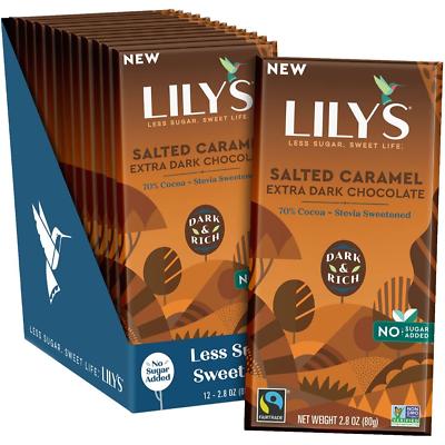 LILY`S SALTED CARAMEL EXTRA DARK CHOCOLATE 70%