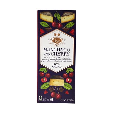 VOSGES MANCHEGO AND CHERRY CHOCOLATE 62%