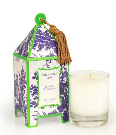 SEDA FRANCE LAVENDER PROVENCALE TOILE MINI PAGODA CANDLE