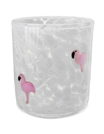 PINK FLAMINGO BLUSH PROSECCO + BERRIES SOY CANDLE 12OZ