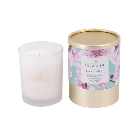 AQUA DE SOI PINK CHIFFON CANDLE 9OZ