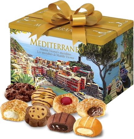 VICENZI MEDITERRANEO GIFT TIN SELECTED ITALIAN PASTRIED 32.5OZ