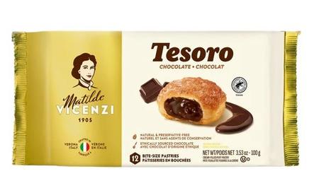 VICENZI TESORO CHOCOLATE FILLED PUFF PASTRIES 100G