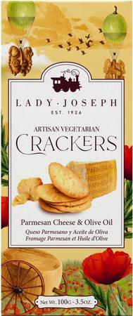 LADY JOSEPH PARMESAN CHEESE + OLIVE OIL CRACKERS 100G