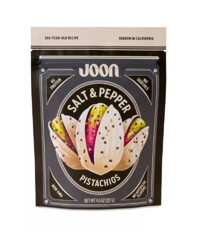 JOON SALT + PEPPER PISTACHIOS 4.5OZ