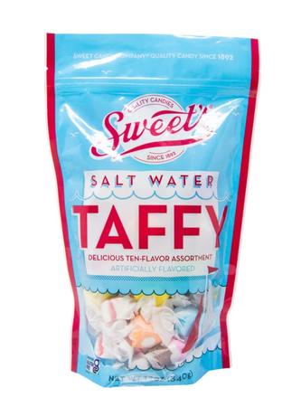SWEETS ASSORTED SALT WATER TAFFY BAG 12OZ