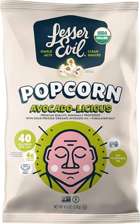 LESSER EVIL POPCORN AVOCADO-LICIOUS 4.6OZ
