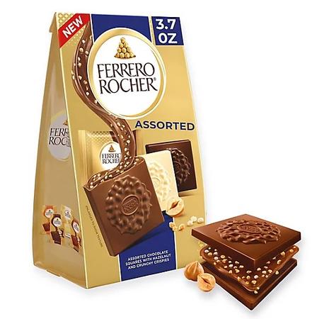 FERRERO ROCHER ASSORTED HAZELNUT SQUARES 3.7OZ
