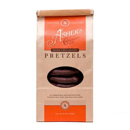 ASHERS DARK CHOCOLATE PRETZELS 6.5OZ