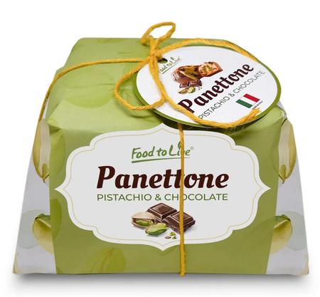 ITALIAN PISTACHIO + CHOCOLATE PANETTONE 750G