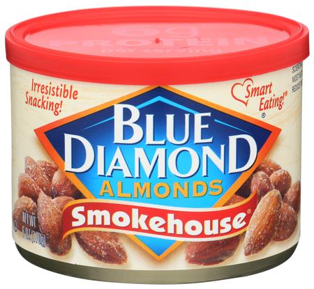 BLUE DIAMONDS SMOKEHOUSE ALMONDS 6OZ CAN