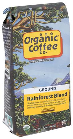 ORGANIC COFFEE CO. GROUND COFFEE RAINFOREST BLEND 12OZ