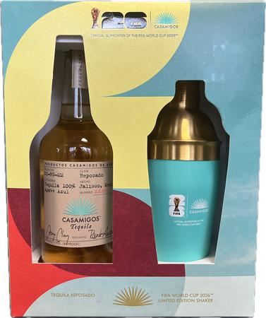 CASAMIGOS REPOSADO TEQUILA W/FIFA SHAKER 750ML