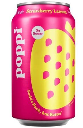 POPPI STRAWBERRY LEMON PREBIOTIC SODA 12OZ