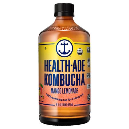 HEALTH-ADE MANGO LEMONADE KOMBUCHA 16OZ