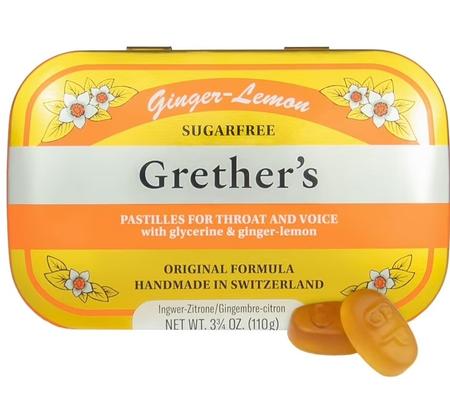 GRETHER`S PASTILLES GINGER-LEMON S/F 3.75oz