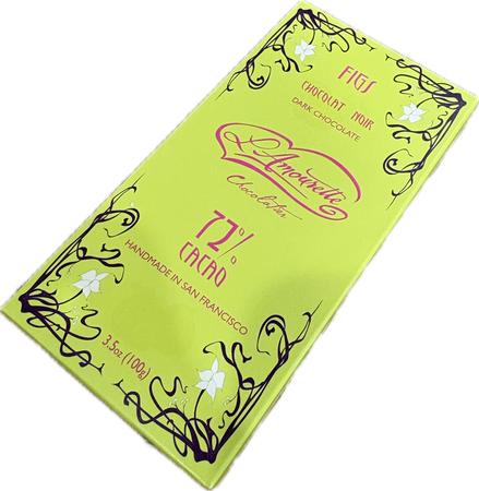 L`AMOURETTE DARK CHOCOLATE W/ FIGS 72% 3.5OZ