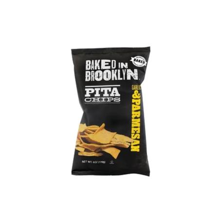 BAKED IN BROOKLYN PITA CHIPS GARLIC PARMESAN 1 OZ