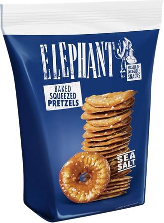 ELEPHANT BAKED PRETZELS SEA SALT 300G