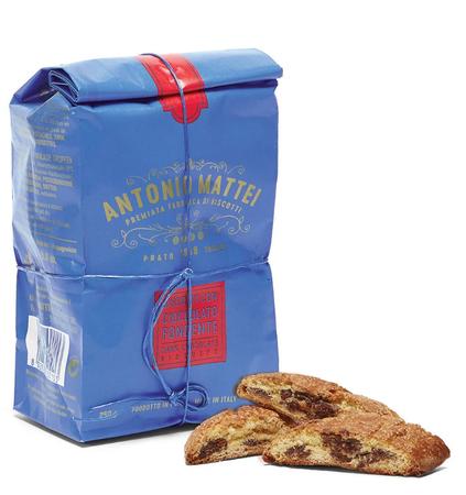 ANTONIO MATTEI DARK CHOCOLATE CANTUCCINI 8.8OZ BAG