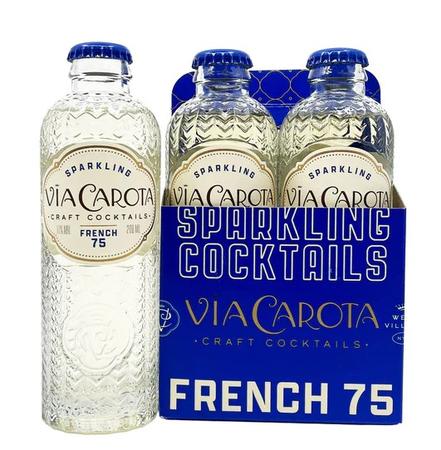 VIA CAROTA FRENCH 75 PREMIX COCKTAIL 4PK/200ML