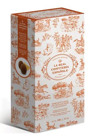 LA REAL CONFITERIA DARK CHOCOLATE + ORANGE BONBONS 100G