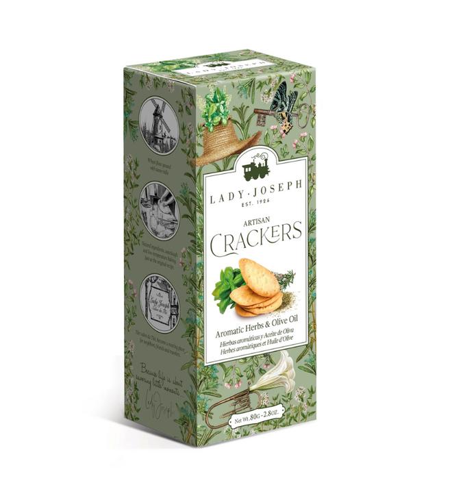 LADY JOSEPH VEGAN CRACKERS ARTISAN HERBS + OLIVE OIL
