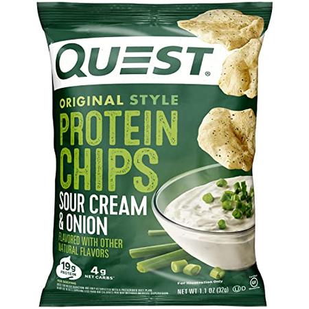QUEST PROTEIN CHIPS SOUR CREAM AND ONION 1.1 OZ